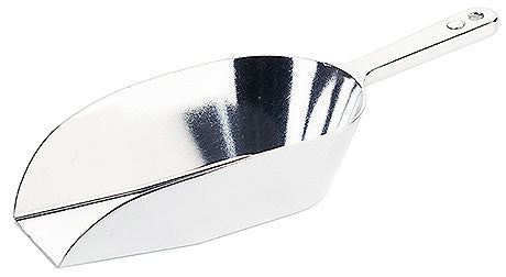 Metallschaufel mit Griff.