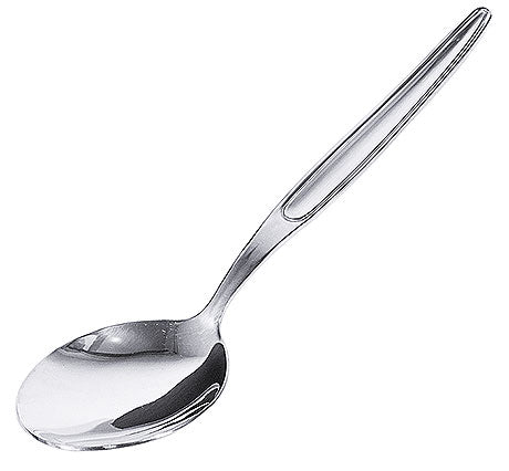 Silberner Löffel für Gastronomie.