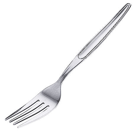 Metallgabel mit schlichtem Design.