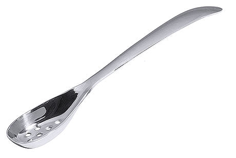 Löffel mit Löchern aus Metall.