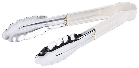 Metallzange mit Kunststoffgriff.