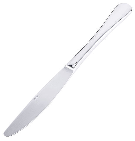 Silbernes Buttermesser aus Edelstahl.