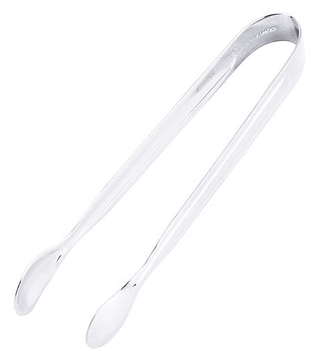 Silberne Zange für Gastronomiebedarf.