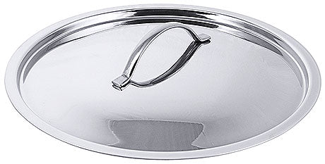 Edelstahl-Topfdeckel mit Griff.