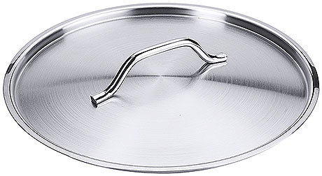 Edelstahl-Topfdeckel mit Griff.