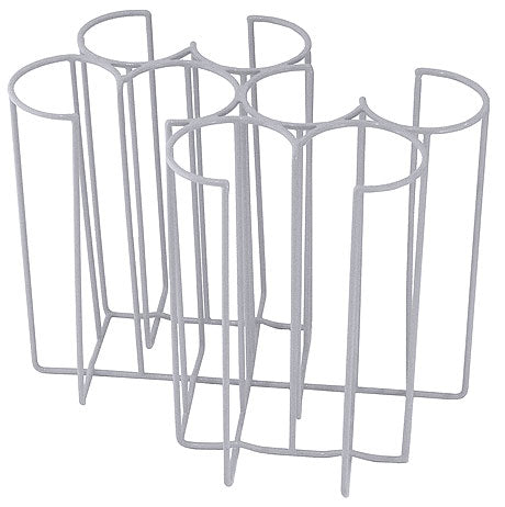 Metallständer für Flaschen oder Gläser.