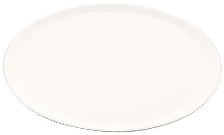 Weißer, ovaler Servierteller.