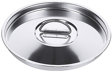 Edelstahl-Topfdeckel mit Griff.