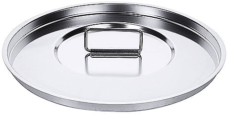 Edelstahl-Topfdeckel mit Griff.