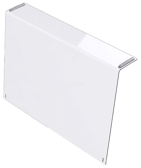 Transparente Schutzscheibe für Buffet.