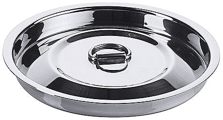 Edelstahl-Deckel mit Grifföffnung.