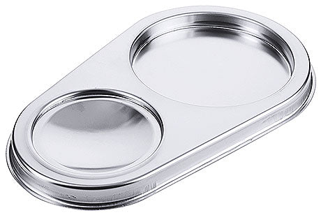 Zweiteiliges Edelstahl-Serviertablett Gastronomie.