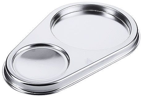 Zweiteiliges Edelstahl-Serviertablett Gastronomie.