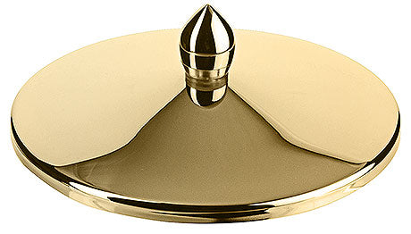 Goldener Deckel mit Griff.