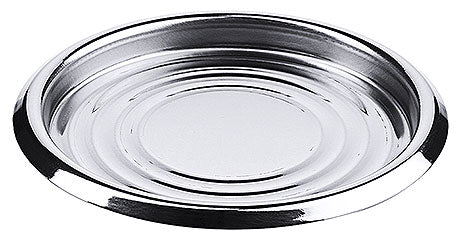 Runde Edelstahlplatte für Gastronomie.