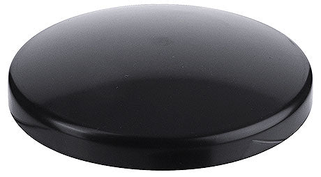 Schwarzer runder Deckel für Buffet.