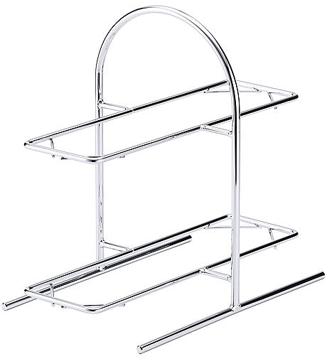 Chromständer für Buffetpräsentation.