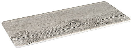 Holzoptik-Servierplatte rechteckig.