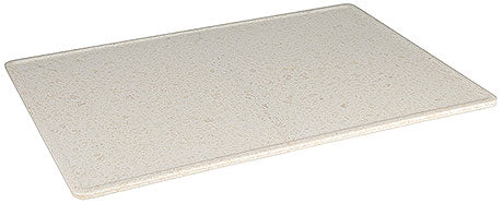 Rechteckiges Schneidebrett aus Kunststoff.