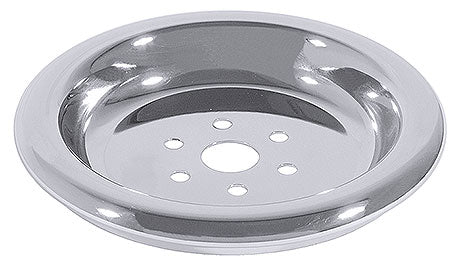 Edelstahl-Abtropfschale mit Löchern.