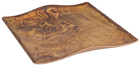 Holztablett mit natürlicher Maserung.