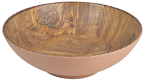 Holzschale mit natürlicher Maserung.