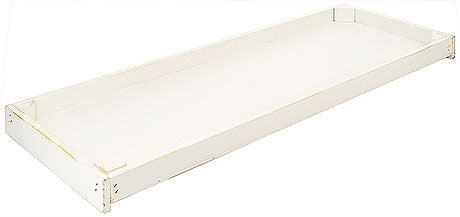 Weißes Tablett für Gastronomiebedarf.