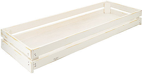 Weiße Holzbox für Gastronomie.