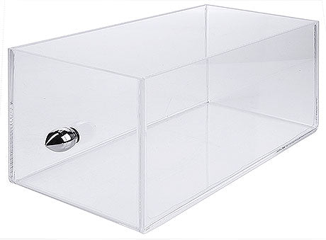 Transparente Acrylbox mit Griff.