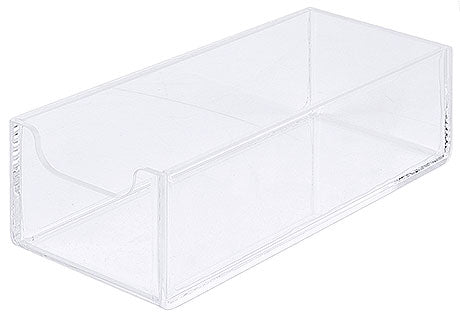 Transparente Kunststoffbox für Gastronomie.