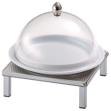 Buffet-Display mit Glashaube.