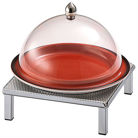 Buffet-Display mit Glashaube.