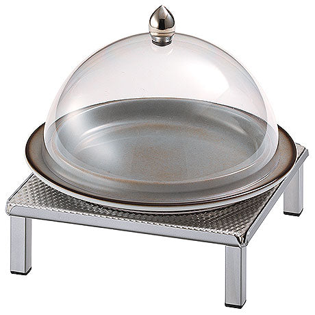 Buffet-Display mit Glashaube.