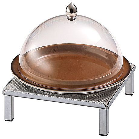 Buffet-Display mit Glashaube.