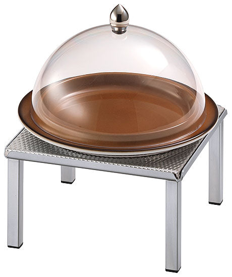 Buffetständer mit Abdeckhaube.