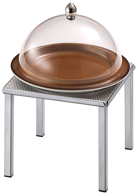 Buffetständer mit Abdeckhaube.
