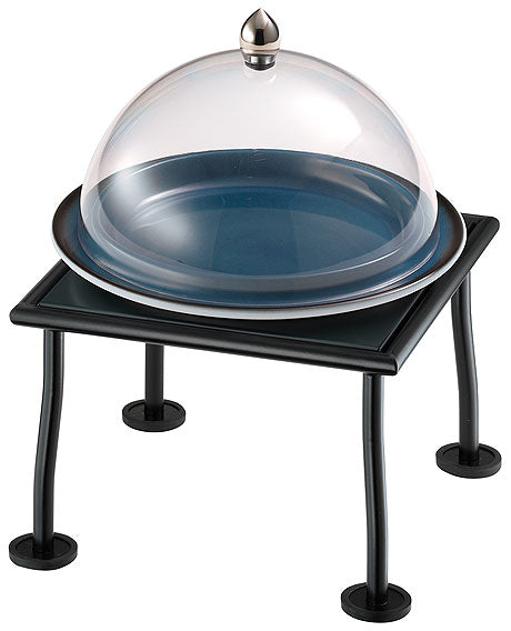 Buffetständer mit Glashaube.