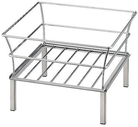 Metallgestell für Buffetpräsentation.