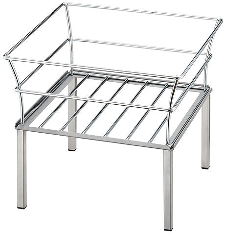 Metallgestell für Buffet-Präsentation.