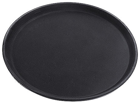 Schwarzes Serviertablett für Gastronomie.