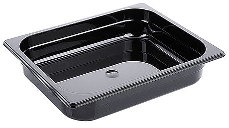 Schwarze GN-Behälter für Gastronomie.