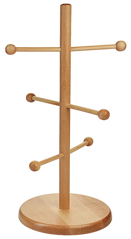 Holzständer für Tassen oder Becher.