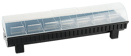 Transparenter Gewürzspender mit Fächern.