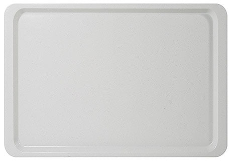 Weißes Tablett für Gastronomiebedarf.