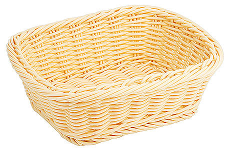Geflochtener Brotkorb aus Rattan.
