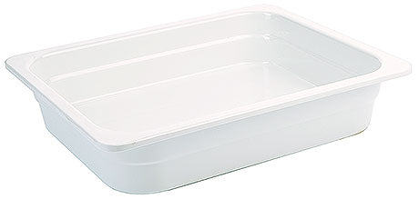 Weiße GN-Behälter für Gastronomie.