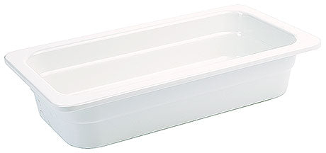 Weiße GN-Behälter für Gastronomie.