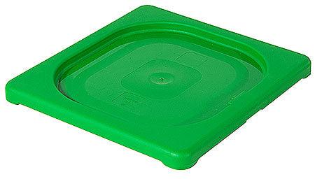 Grüner Kunststoffdeckel für Behälter.