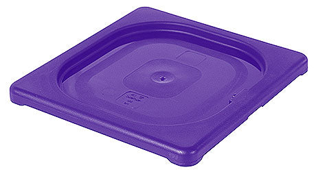 Lila Kunststoffdeckel für GN-Behälter.