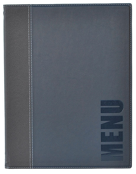 Schwarze Speisekarte mit Aufschrift "MENU".